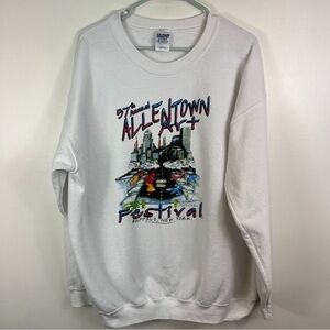 Art Festival Sweatshirt 57th Allentown Art Festival Buffalo New York Skyline Lrg